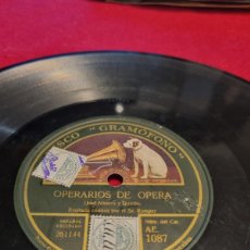 Discos para gramofone: DISCO DE PIZARRA ! R. RAMPER ! LA CHINCHE ESPAÑOLA ! OPERARIOS DE OPERA. Lote 374705184