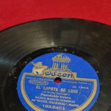 Discos para gramofone: DISCODE PIZARRA !BANDA MARTIN DOMINGO ! DIANA REPUBLICANA ! EL CAPOTE DE LUJO !. Lote 374706009