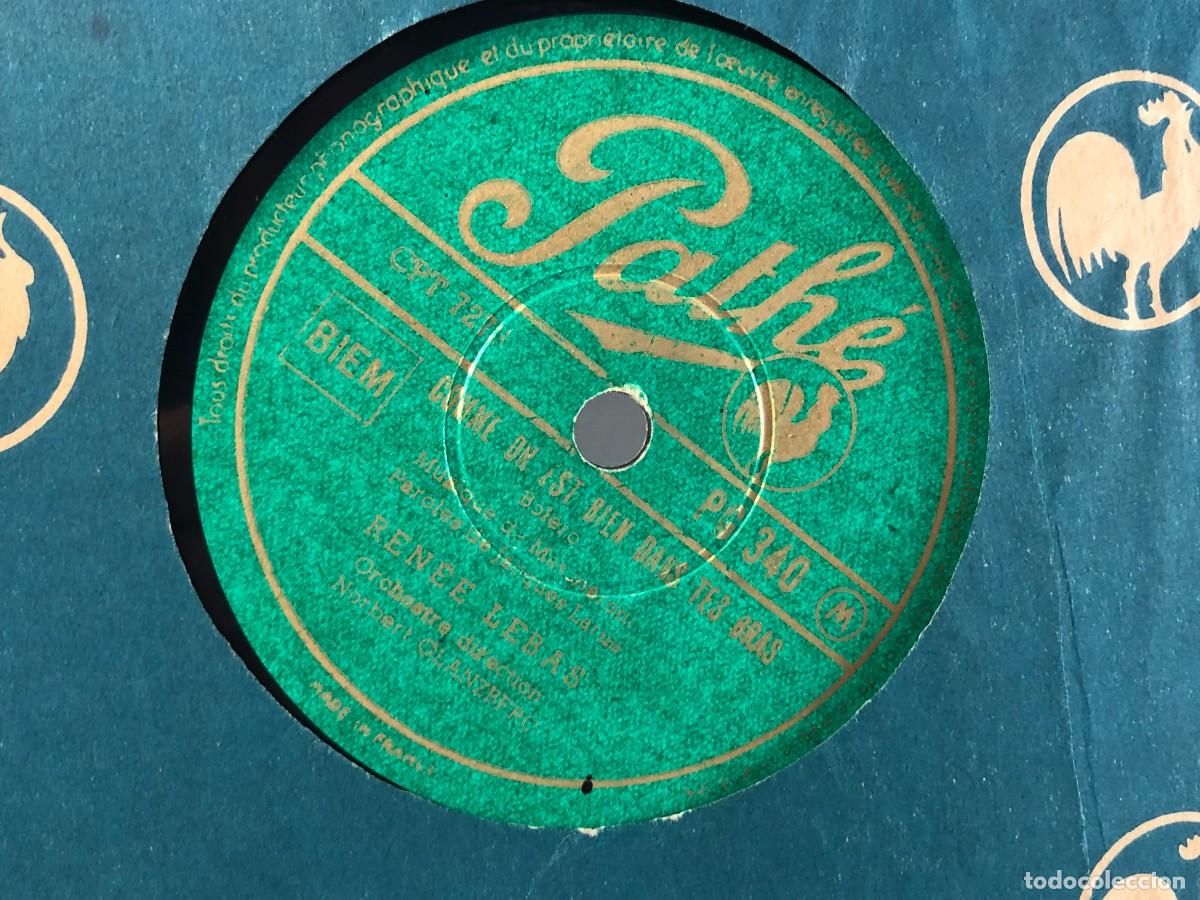 Discos de pizarra: Disco de pizarra 78 rpm Ren&eacute;e Lebas - Foto 5