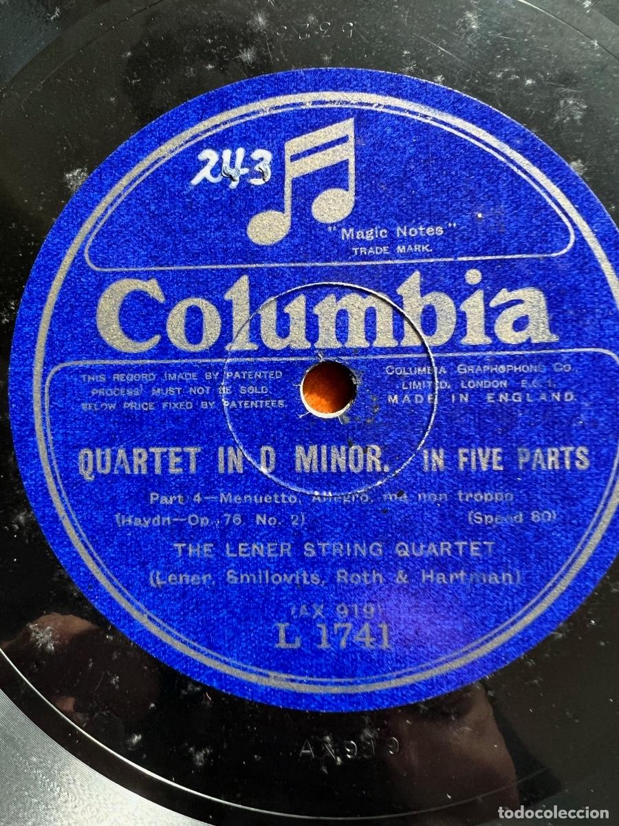 Discos de pizarra: 78rpm Quartet In D Minor - Foto 1