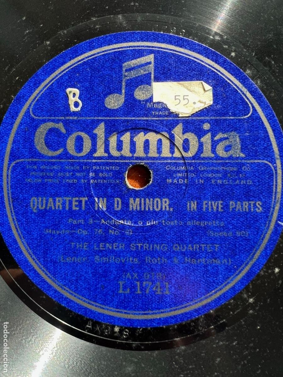 Discos de pizarra: 78rpm Quartet In D Minor - Foto 3