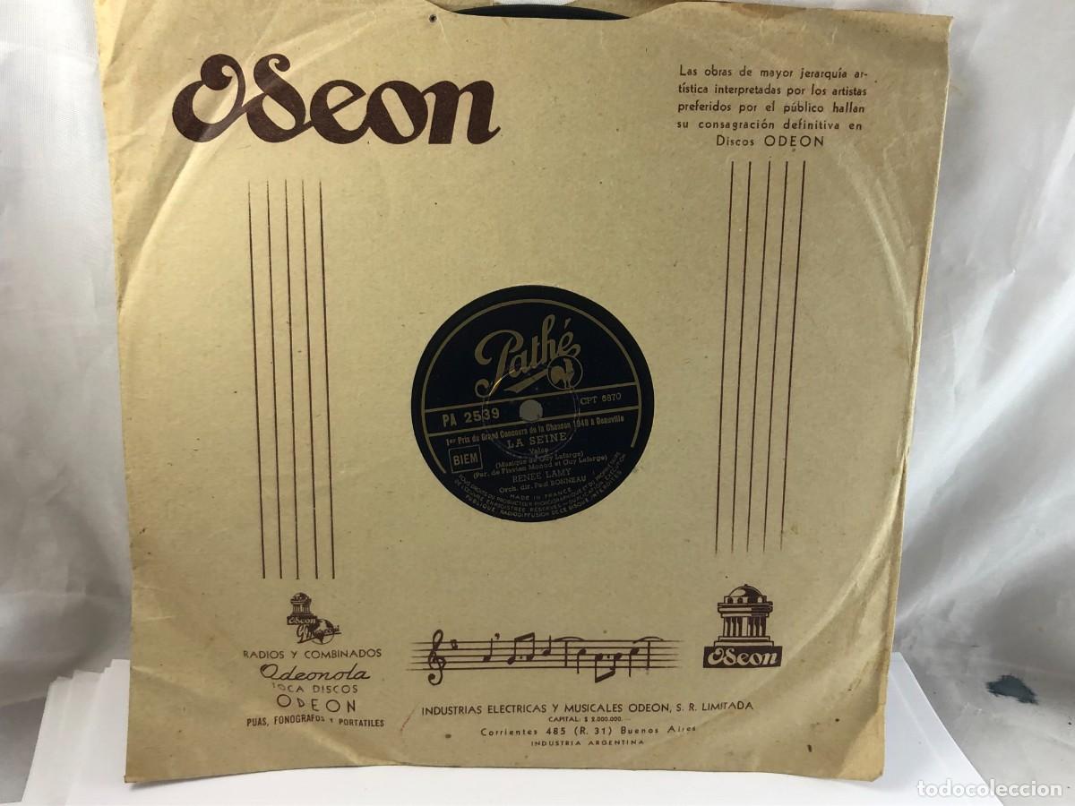 Discos de pizarra: Disco de pizarra 78 rpm Ren&eacute;e Lamy - Foto 2