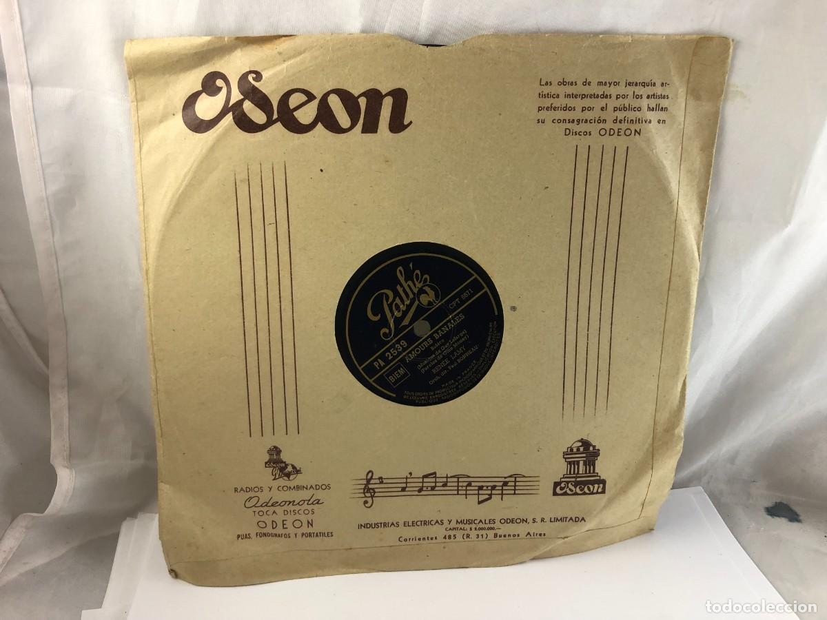 Discos de pizarra: Disco de pizarra 78 rpm Ren&eacute;e Lamy - Foto 4