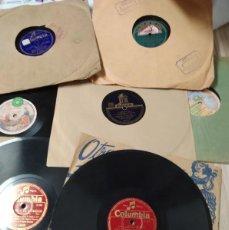 Discos para gramofone: LOTE CUENTOS 7 DISCOS DE PIZARRA. CENICIENTA, BLANCANIEVES, LECHERA, CAPERUCITA, BRUJA DEL BOSQUE. Lote 376808784