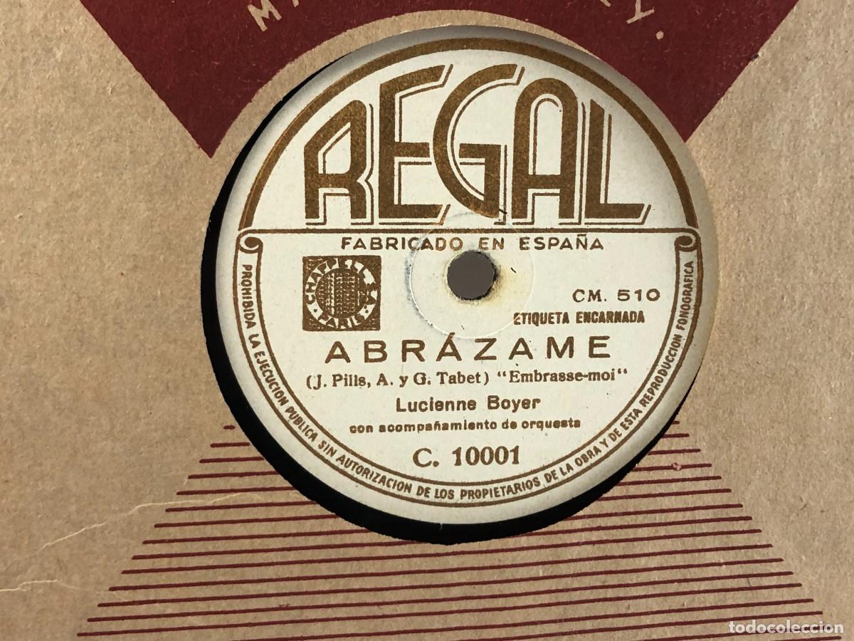 Discos de pizarra: Disco de pizarra 78 rpm LUCIENNE BOYER - Foto 3