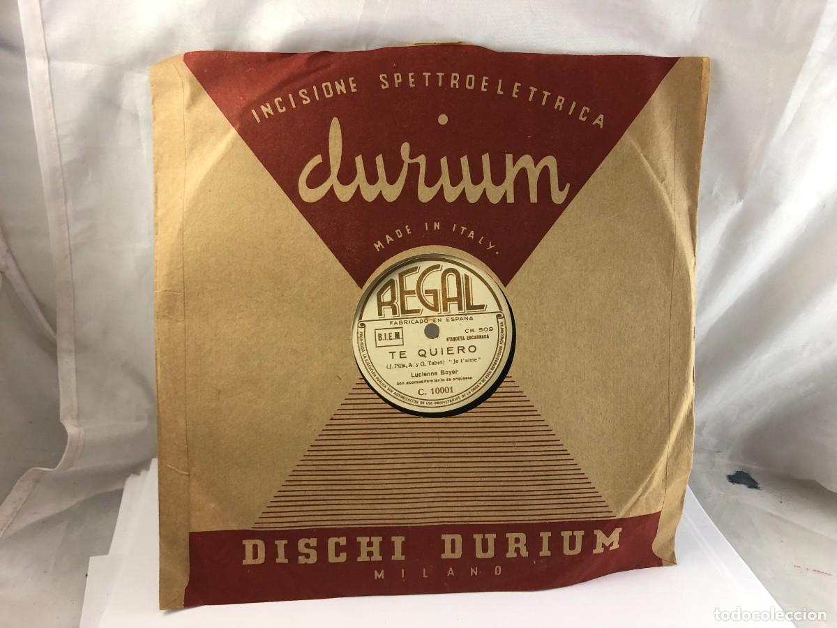 Discos de pizarra: Disco de pizarra 78 rpm LUCIENNE BOYER - Foto 4