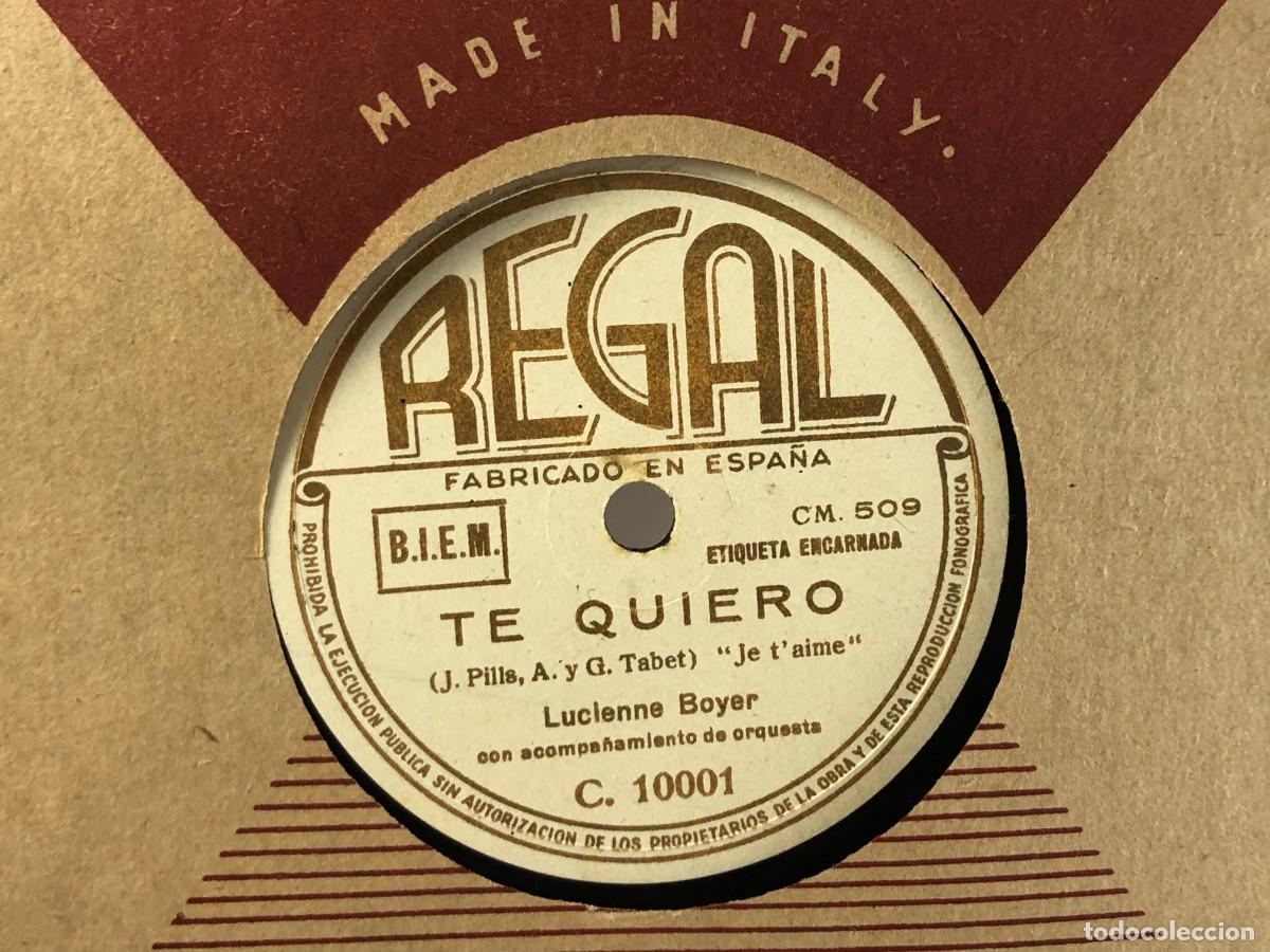 Discos de pizarra: Disco de pizarra 78 rpm LUCIENNE BOYER - Foto 5