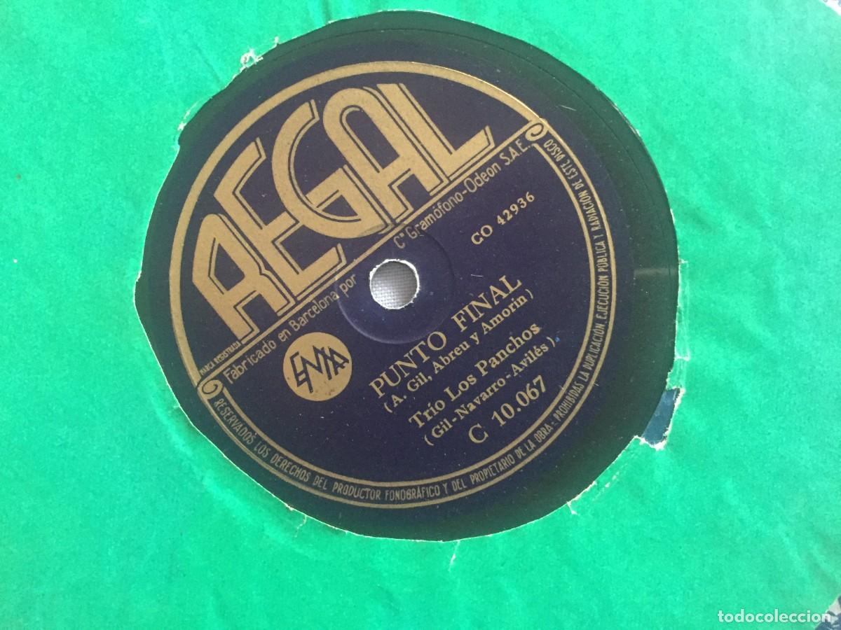 Discos de pizarra: TRIO LOS PANCHOS PUNTO FINAL Y POBRE GUAJIRO - Foto 1