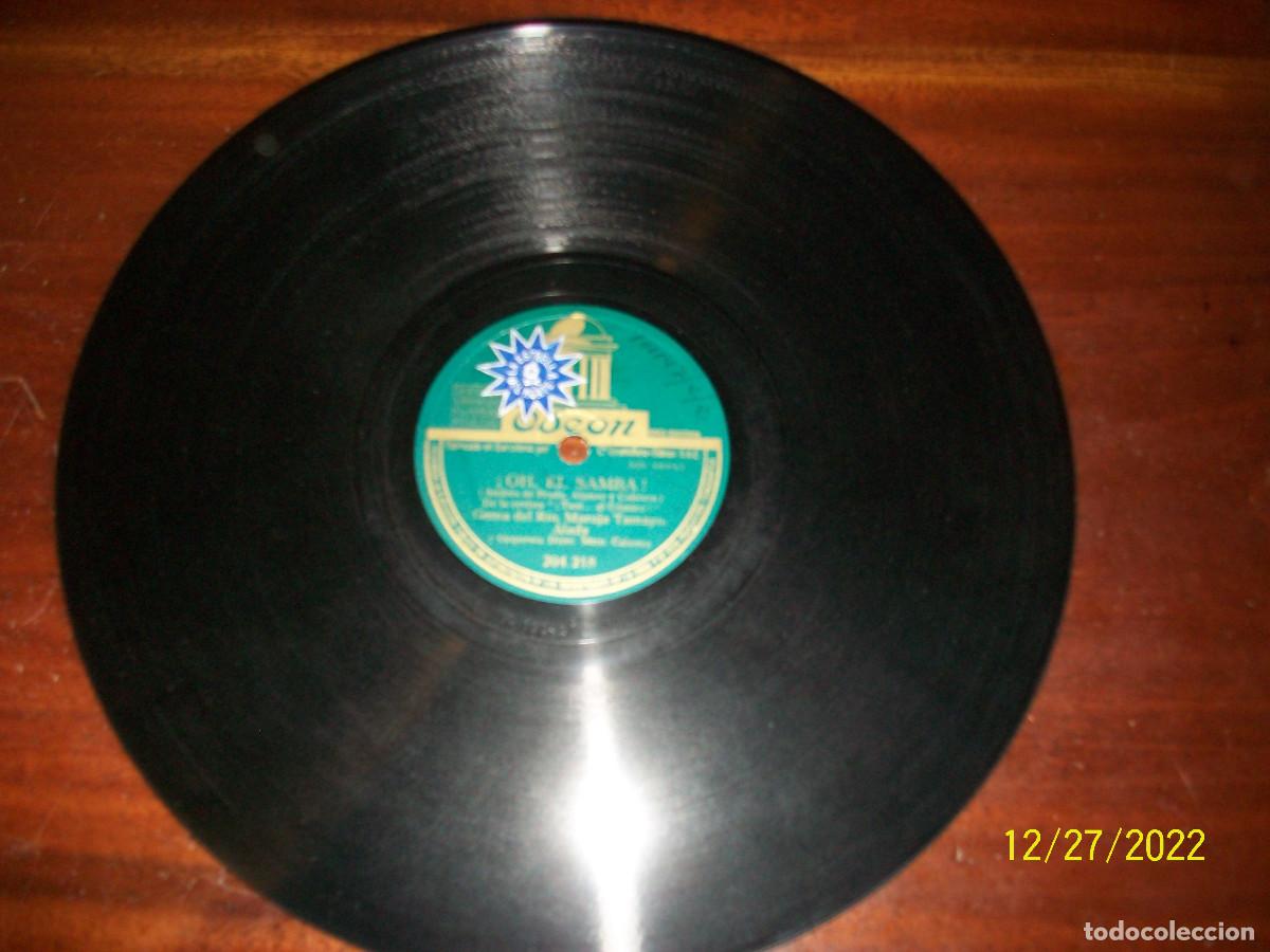 Discos de pizarra: ANDRES DE PRADA-ALONSO YCABRERA-TAXI AL COMICO-OH, EL SAMBA - Foto 1