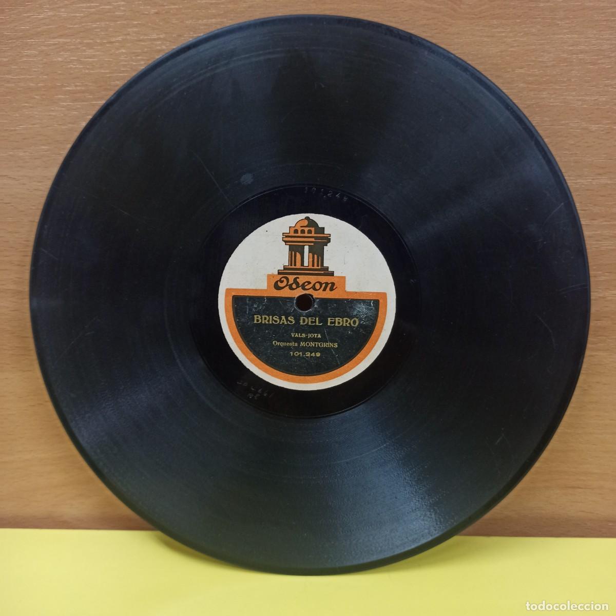 Discos de pizarra: DISCO DE PIZARRA - ODEON - ROMANONES - BRISAS DEL EBRO - Foto 2