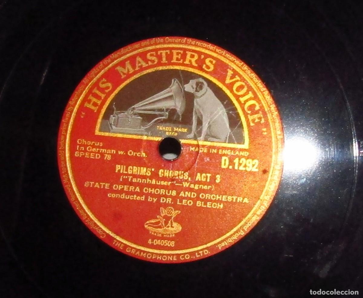 Discos de pizarra: Disco de pizarra State Opera Chorus and Orchestra by Dr. Leo Blech. - Foto 2