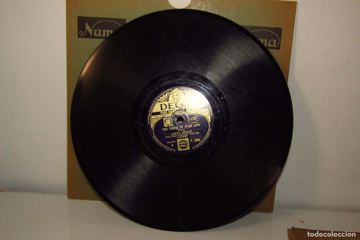 Discos de pizarra: Disco de pizarra Greta Keller. - Foto 1