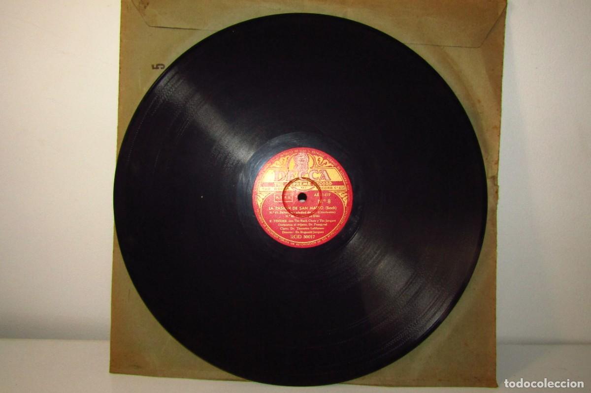 Discos de pizarra: Disco de pizarra, La pasi&oacute;n de San Mateo. Bach. - Foto 2