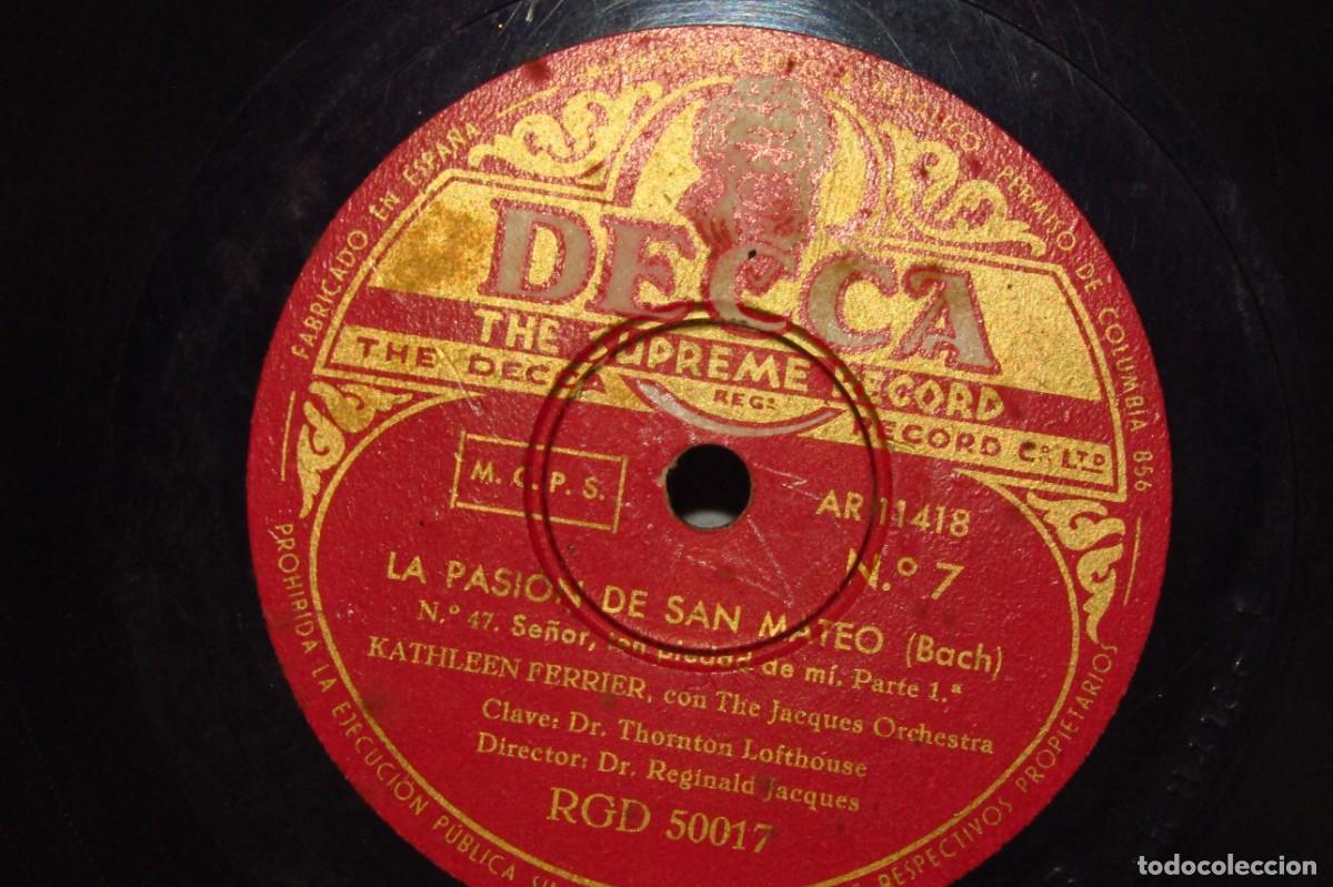 Discos de pizarra: Disco de pizarra, La pasi&oacute;n de San Mateo. Bach. - Foto 4