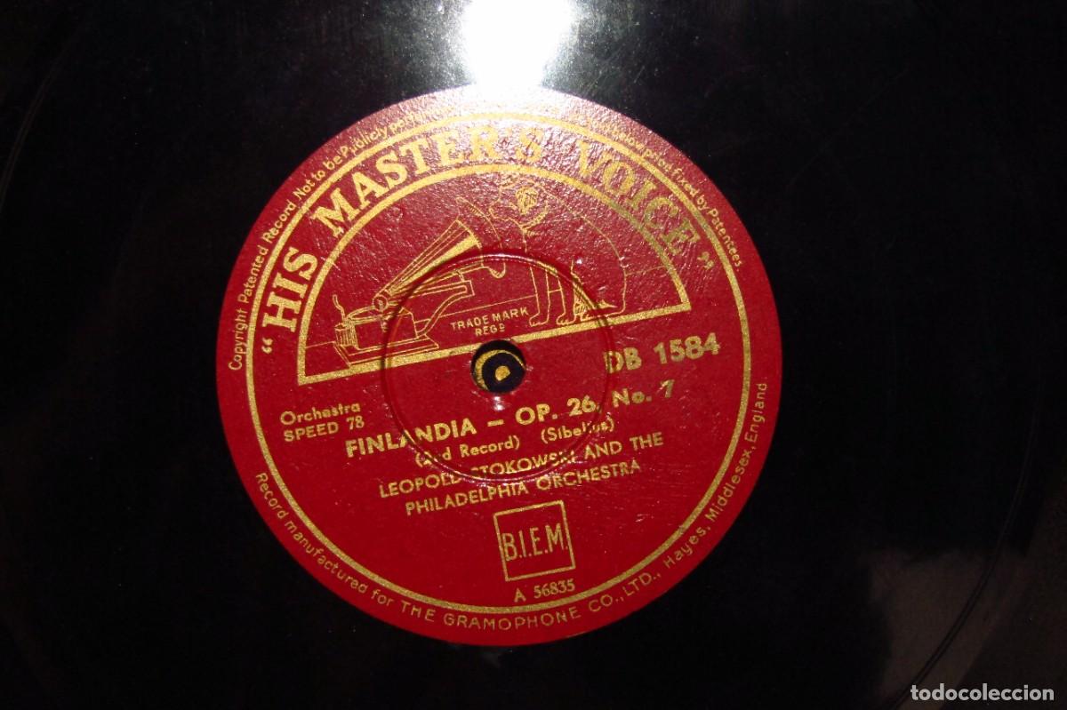 Discos de pizarra: Disco de pizarra, Finlandia Op. 26 no 7. - Foto 3