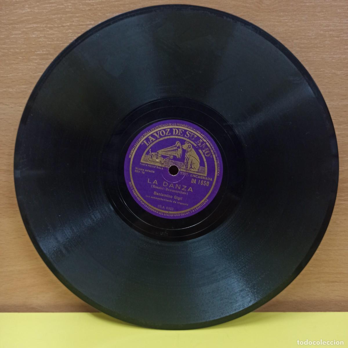 Discos de pizarra: DISCO DE PIZARRA - LA VOZ DE SU AMO - MARECHIARE - LA DANZA - Foto 1