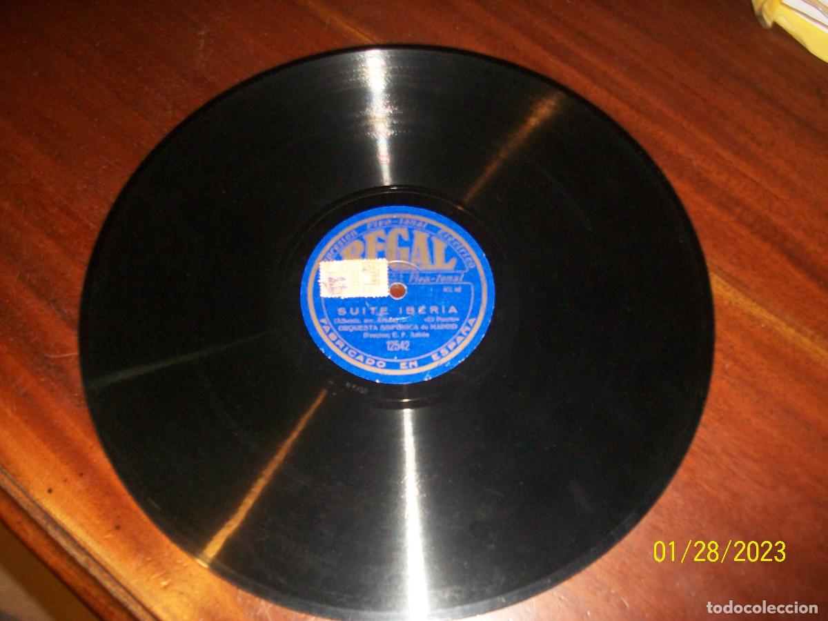 Discos de pizarra: GOYESCAS- SUITE IBERIA-ORQUESTA SINFONICA DE MADRID - Foto 2