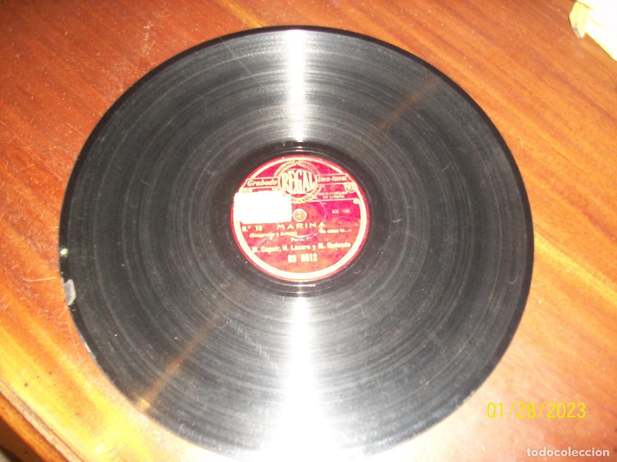 Discos de pizarra: MARINA-PERO NO IMPORTA-NO SABESTU..- - Foto 1