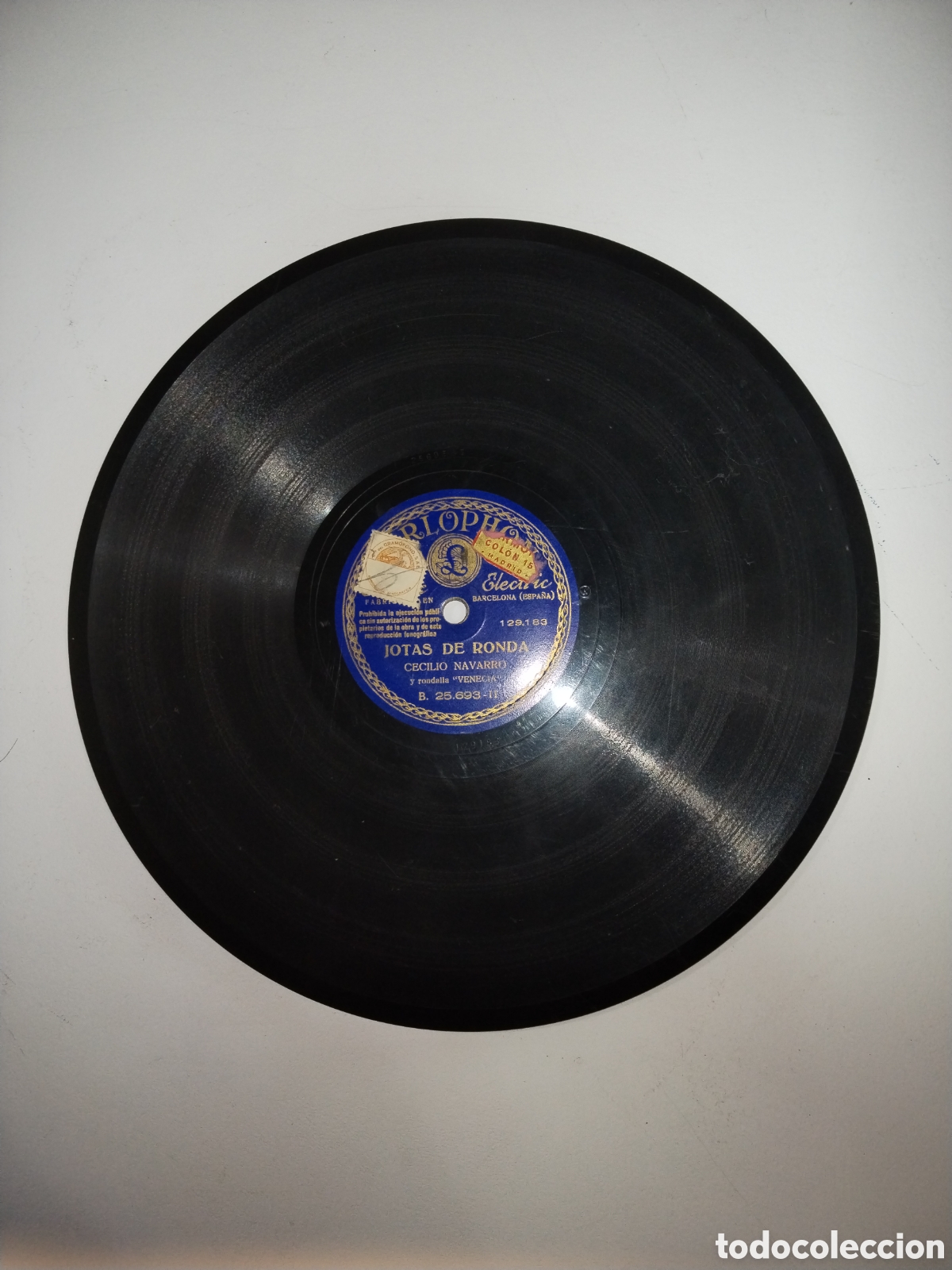 Discos de pizarra: Jotas de Ronda.Cecilio Navarro - Foto 1