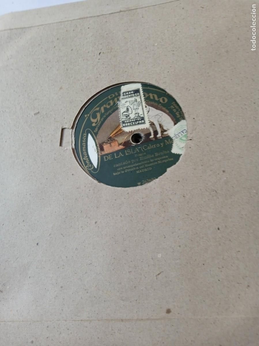 Discos de pizarra: EMILIA BENITO La isla / Trino y Flores - Foto 1