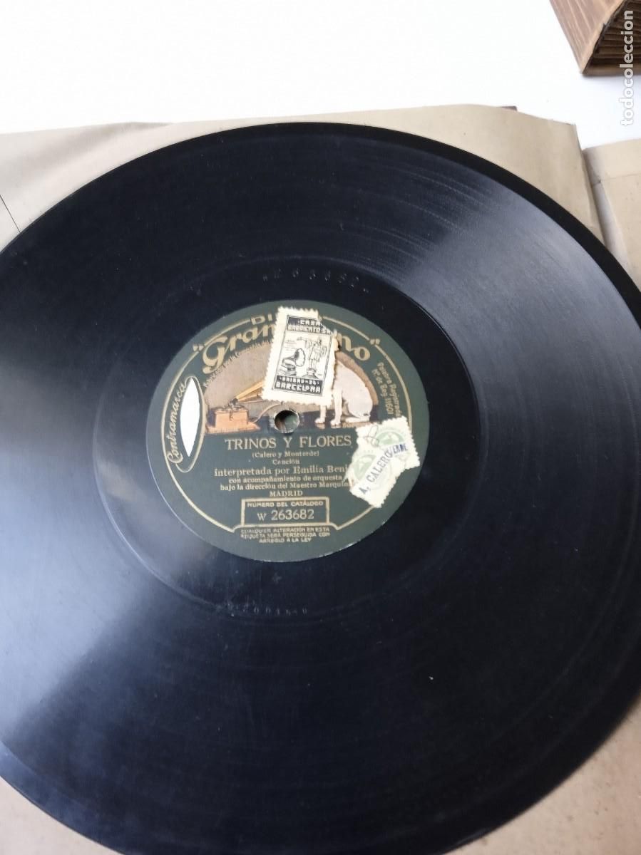 Discos de pizarra: EMILIA BENITO La isla / Trino y Flores - Foto 5