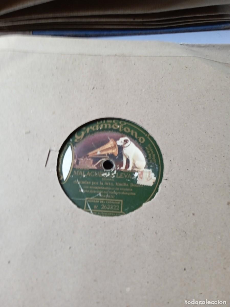 Discos de pizarra: EMILIA BENITO Malague&ntilde;a Leva / Guajiras - Foto 1