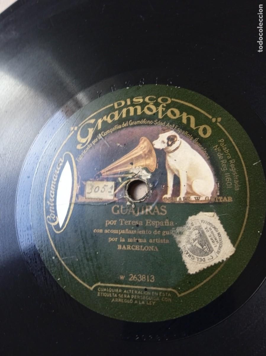 Discos de pizarra: TERESA ESPA&Ntilde;A Trianeras / Guajiras - Foto 2