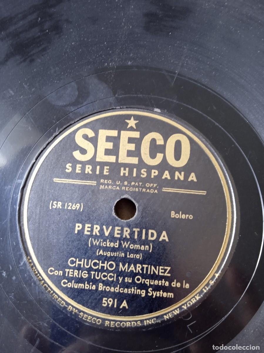 Discos de pizarra: CHUCHO MARTINEZ Con TERIG TUCCI y su Orquesta Pervertida / Sinceramente - Foto 4