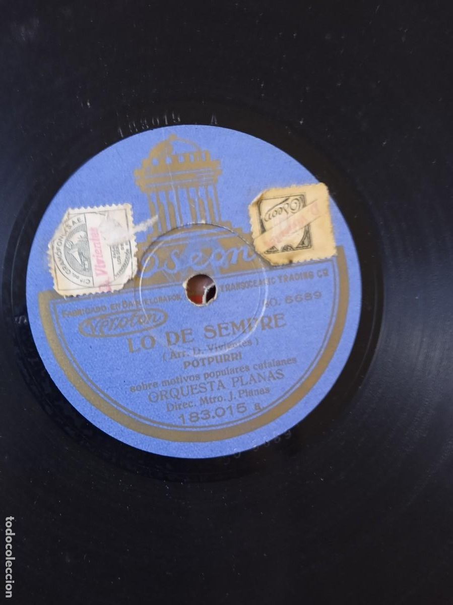 Discos de pizarra: ORQUESTA PLANAS Lo de siempre / Lo de Ahir - Foto 2