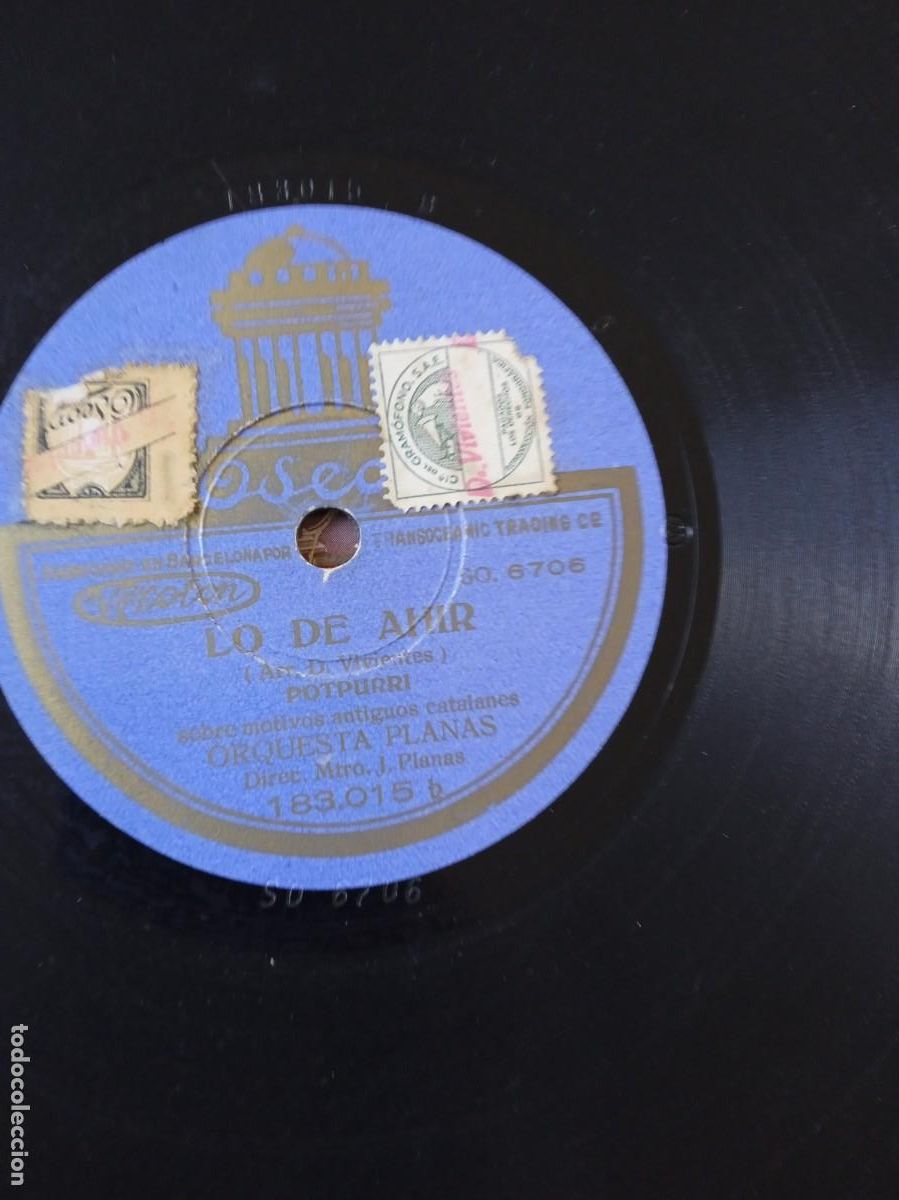 Discos de pizarra: ORQUESTA PLANAS Lo de siempre / Lo de Ahir - Foto 4