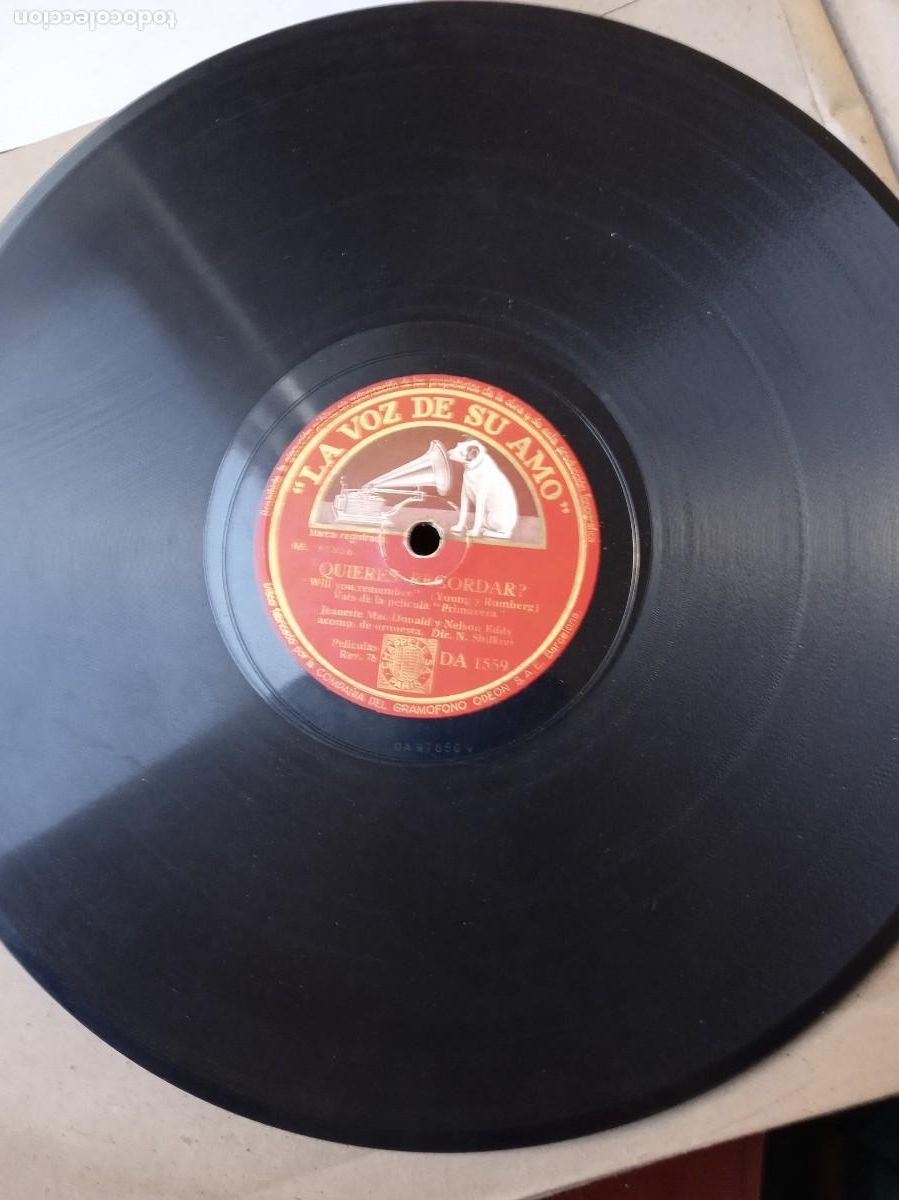 Discos de pizarra: JANETTE Mac DONALD y NELSON EDDY Quieres recordar? / Adi&oacute;s sue&ntilde;os - Foto 3