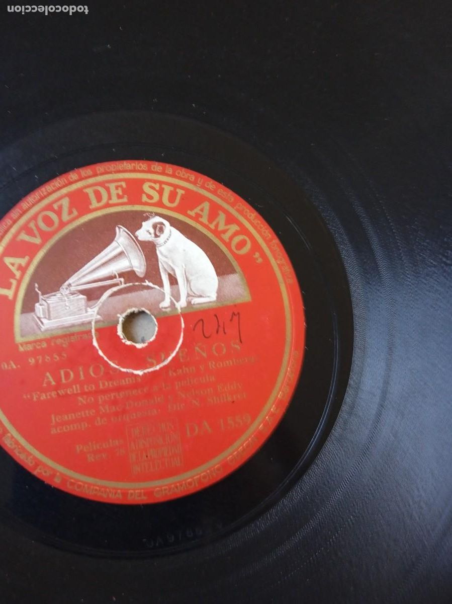 Discos de pizarra: JANETTE Mac DONALD y NELSON EDDY Quieres recordar? / Adi&oacute;s sue&ntilde;os - Foto 4