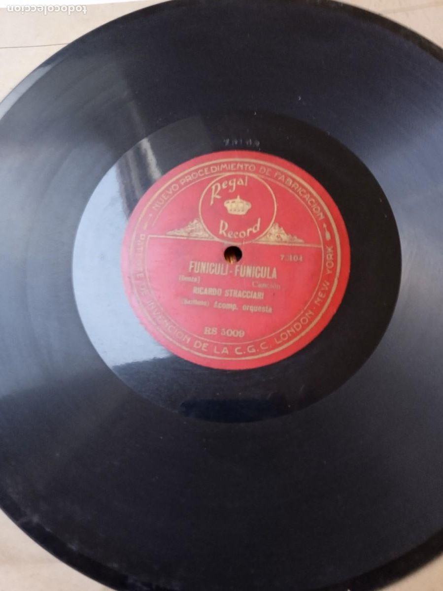 Discos de pizarra: RICARDO STRACCIARI Canta peme / Funiculi-Funicula - Foto 3