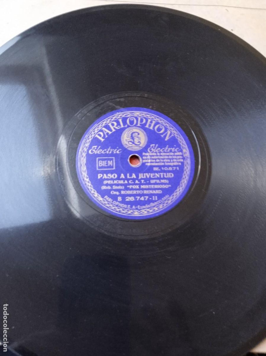 Discos de pizarra: ORQUESTA BERNARDO ETT&Eacute; - ORQUESTA ROBERTO RENARD Paso a la Juventud - Foto 5