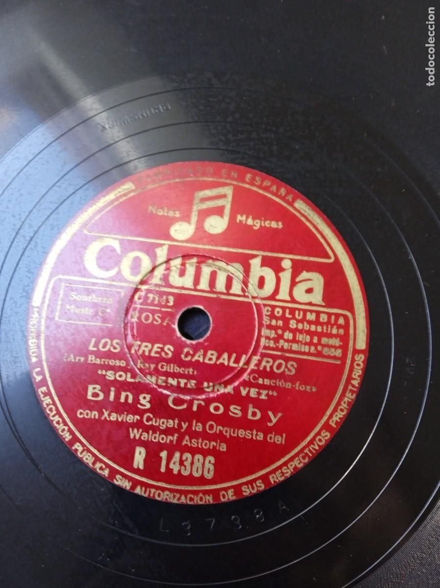 Discos de pizarra: BING CROSBY Los tres caballeros - Foto 2
