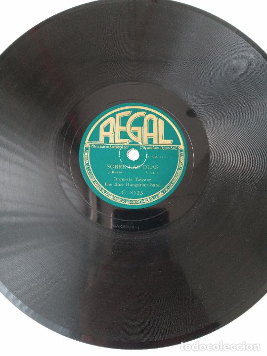 Discos de pizarra: DISCO PIZARRA. SOBRE LAS OLAS, EL DANUBIO AZUL. ORQUESTA TZIGANE. - Foto 2