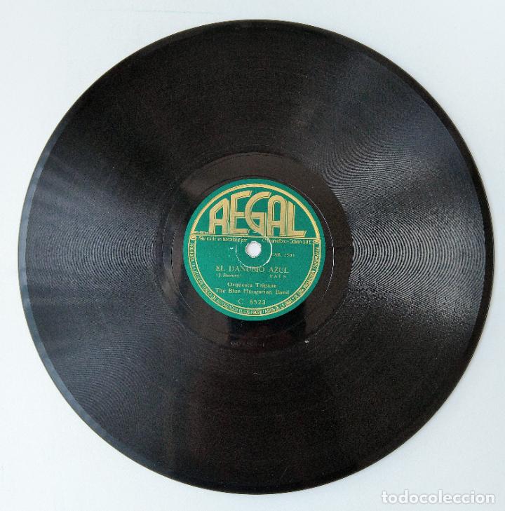 Discos de pizarra: DISCO PIZARRA. SOBRE LAS OLAS, EL DANUBIO AZUL. ORQUESTA TZIGANE. - Foto 3