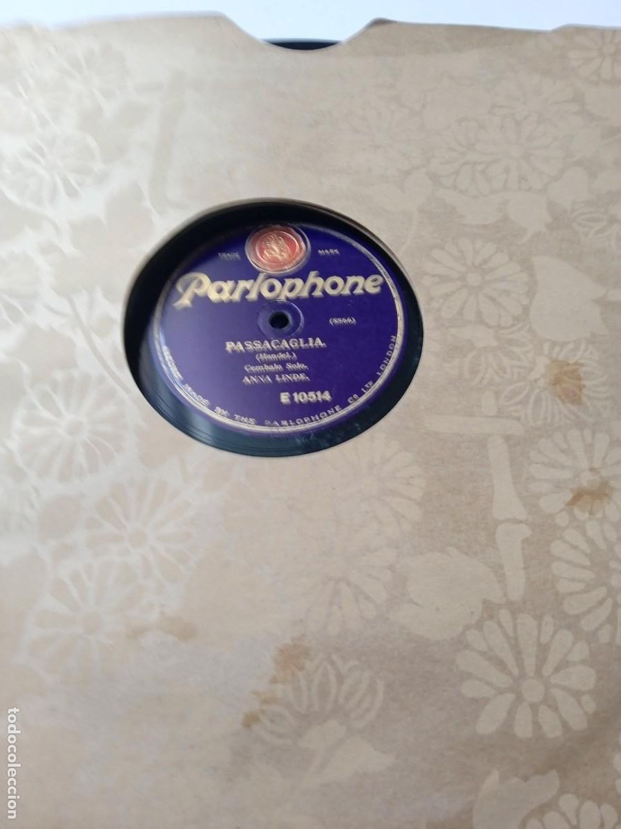 Discos de pizarra: ANNA LINDE Passacaglia / Le Cocou-Le tambourin - Foto 1