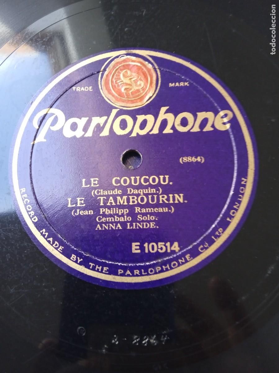 Discos de pizarra: ANNA LINDE Passacaglia / Le Cocou-Le tambourin - Foto 4
