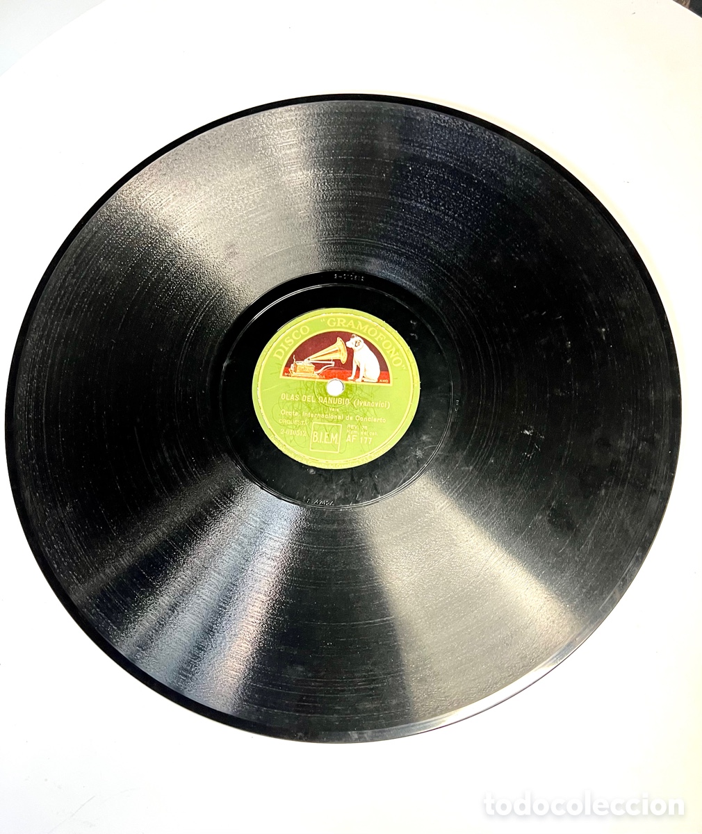 Discos de pizarra: Disco de gram&oacute;fono originales - Foto 2