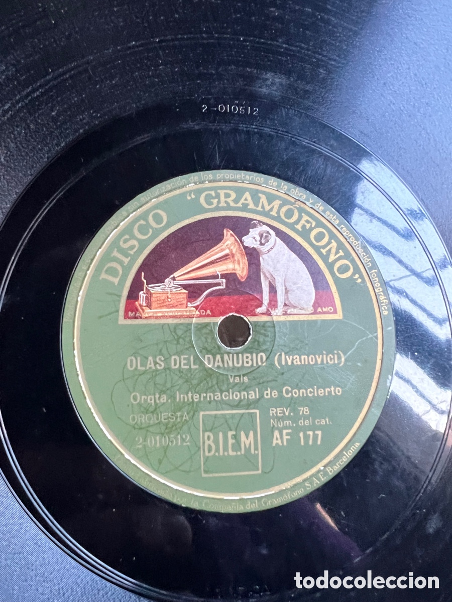 Discos de pizarra: Disco de gram&oacute;fono originales - Foto 3