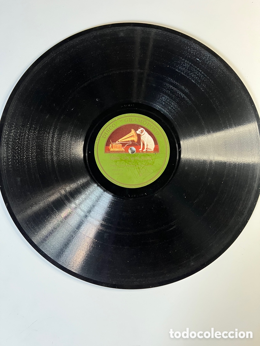 Discos de pizarra: Disco de gram&oacute;fono originales - Foto 1