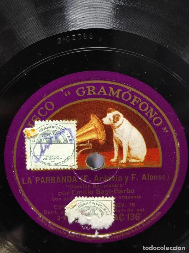 Discos de pizarra: PIZARRA - LA PARRANDA - ARDAVIN / ALONSO - 25 cm. (ref. 5/11) - Foto 1