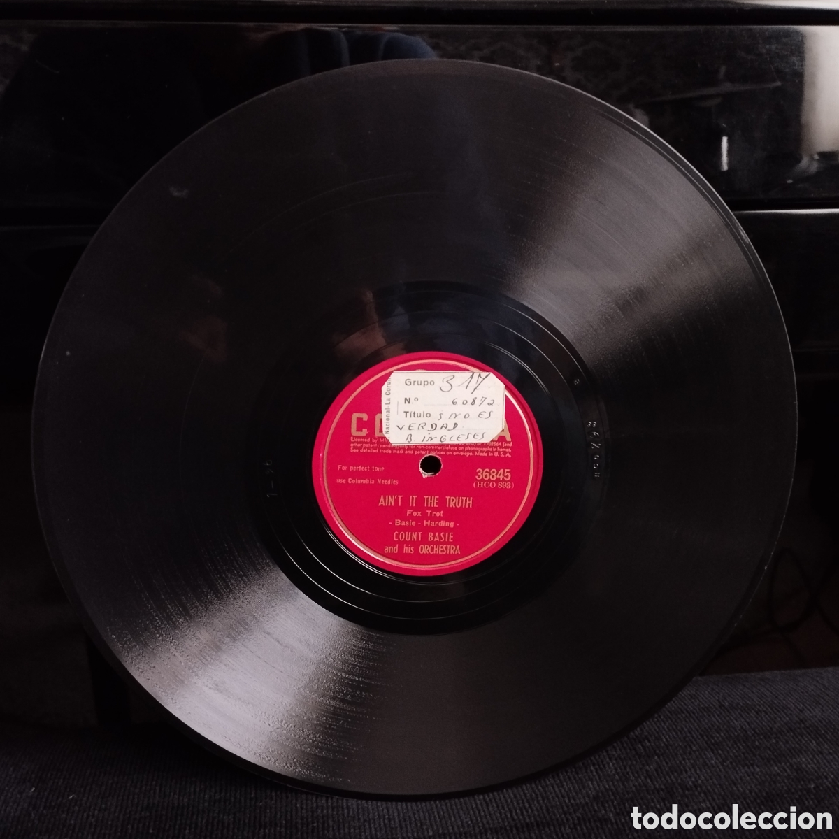 Discos de pizarra: Count Basie - Feather Merchant / Aint It Truth 1945 US - Foto 2