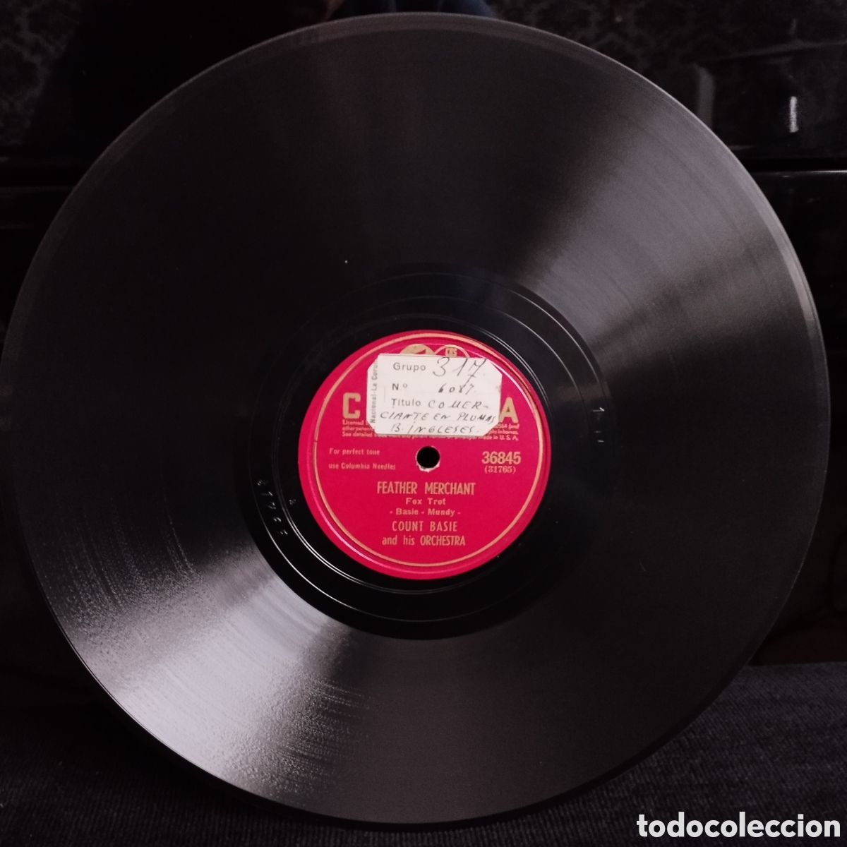Discos de pizarra: Count Basie - Feather Merchant / Aint It Truth 1945 US - Foto 1