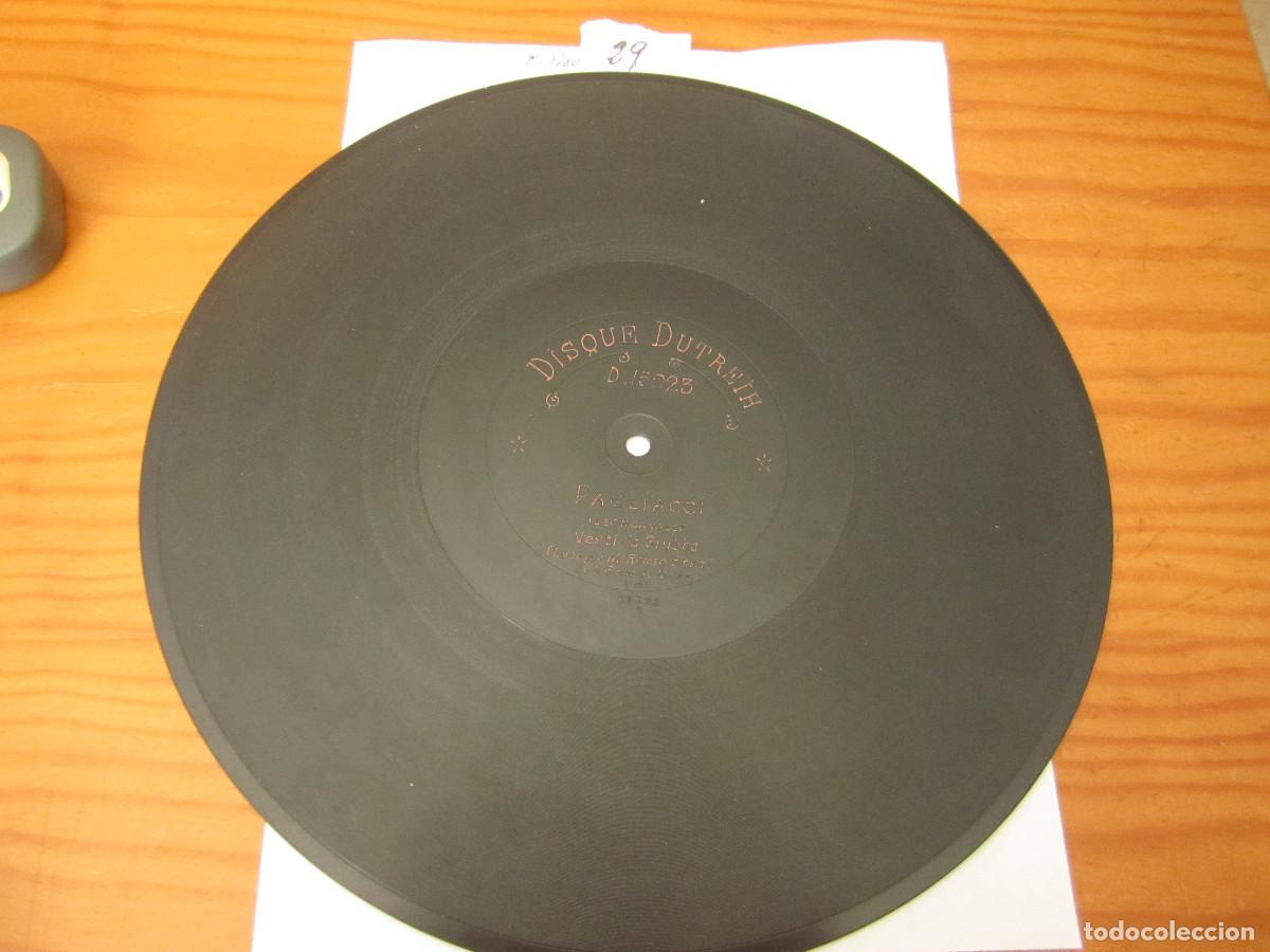 Discos de pizarra: ANTIGUO DISCO DE PIZARRA DUTREIH PAGLIACCI Y FEDORA - Foto 1
