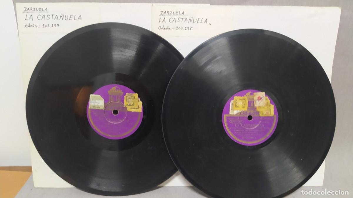 Discos de pizarra: Zarzuela La casta&ntilde;uela, 2 discos de pizarra - Foto 2