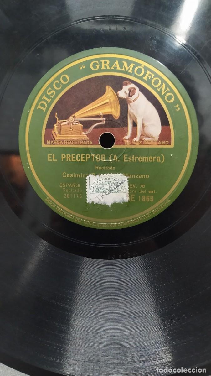 Discos de pizarra: Casimiro Ortas. El preceptor / paliza macabra. La voz de su amo - Foto 1