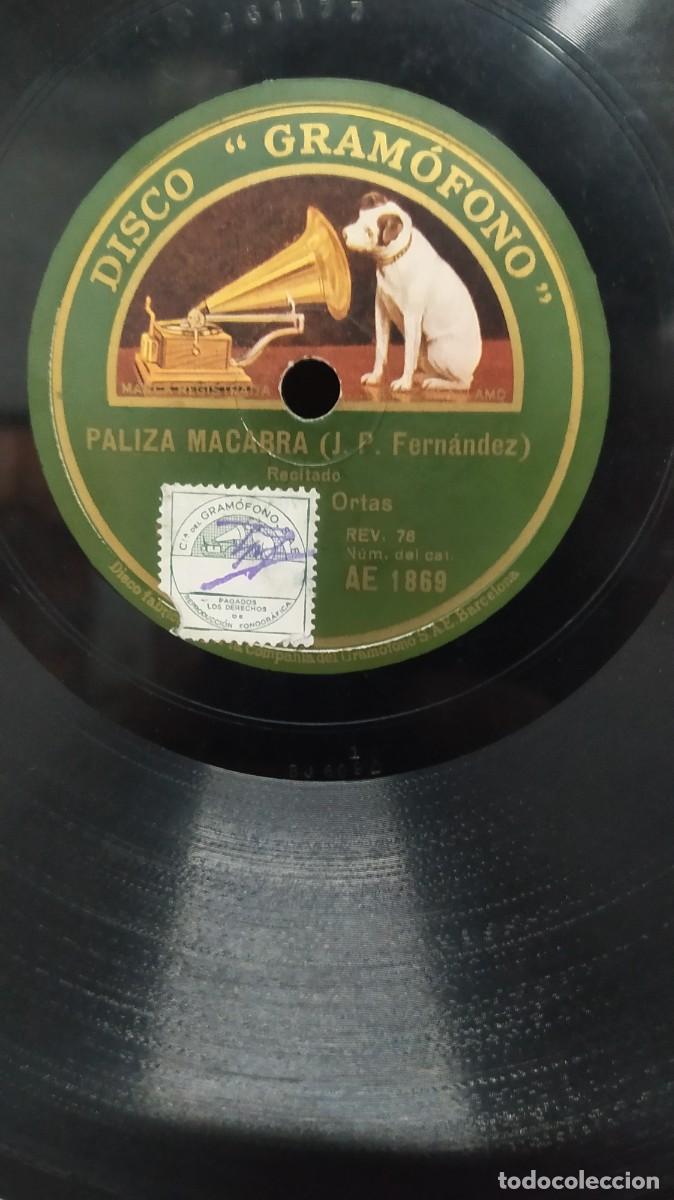 Discos de pizarra: Casimiro Ortas. El preceptor / paliza macabra. La voz de su amo - Foto 2