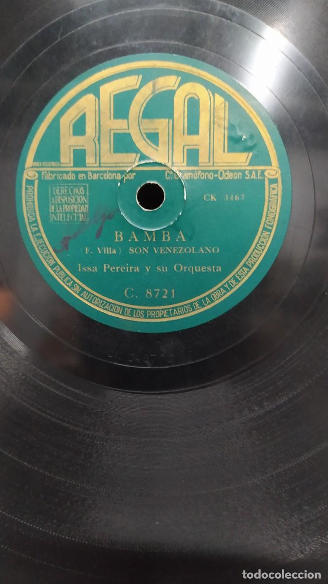Discos de pizarra: Issa Pereira. R&iacute;o brasileiro / Bamba. Regal - Foto 3